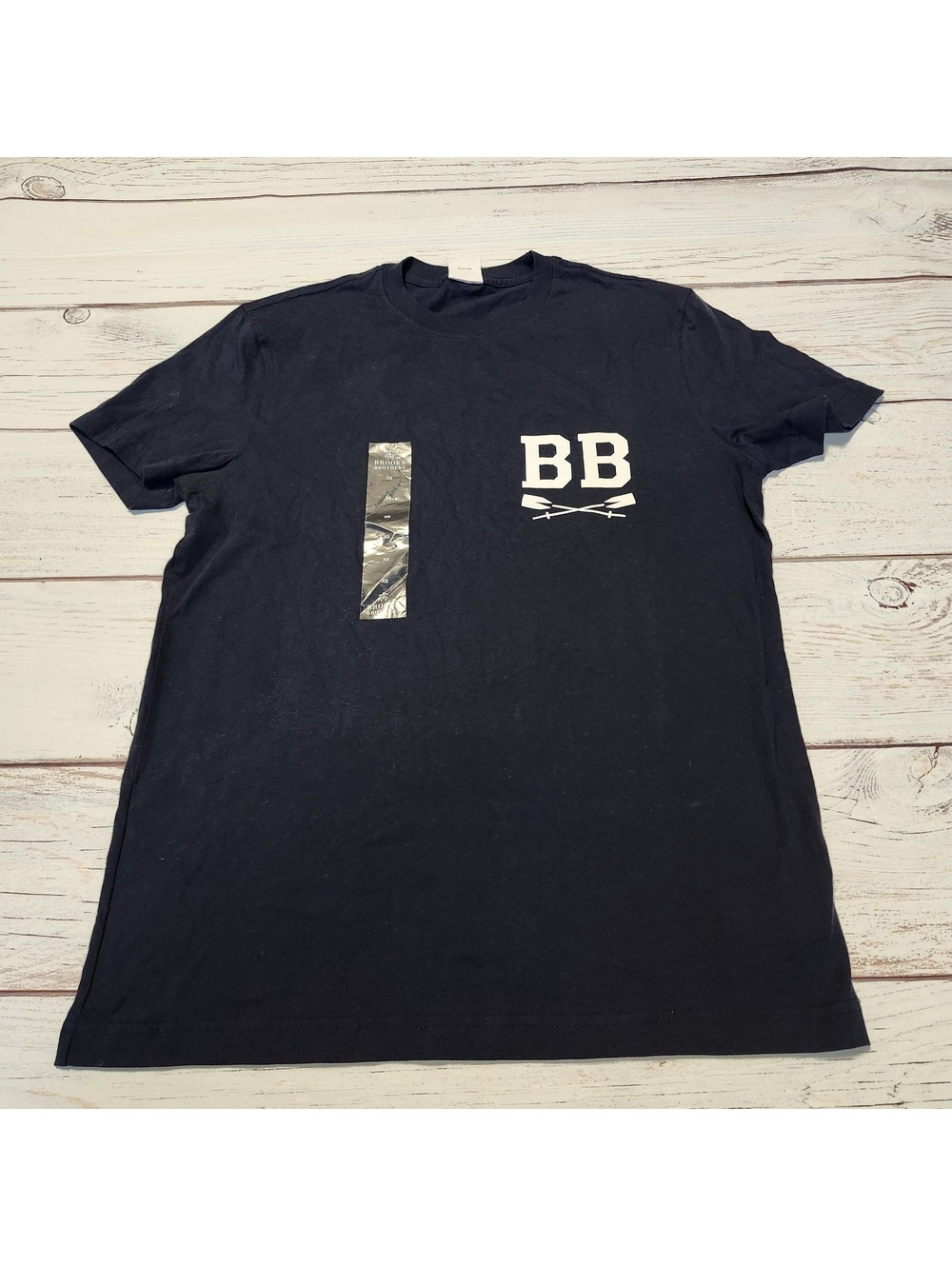 Brooks Brothers Blue Graphic T-Shirt Short Sleeve XS NWT